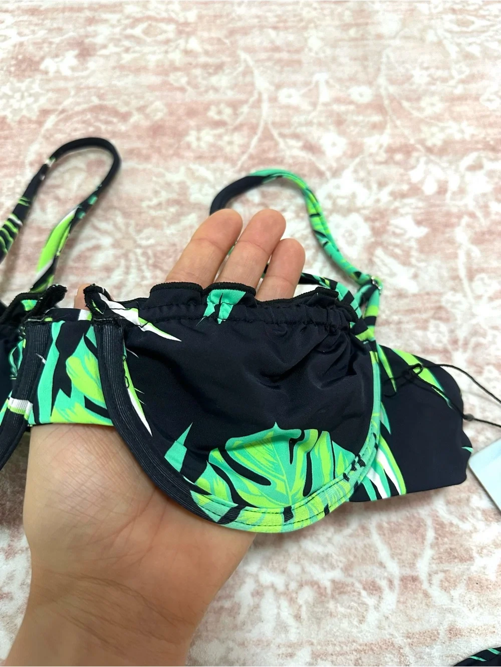 NWT 🌴SET Tropical Print Underwire Bikini